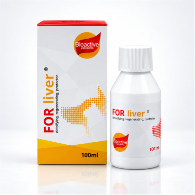FOR Liver supliment lichid pentru câini cu afecțiuni hepatice, 50 ml – suport hepatic pentru detoxifiere, protecție și regenerare